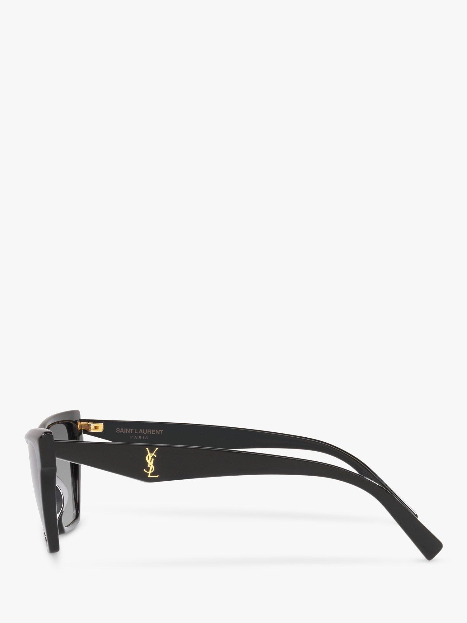 Product image 4 of 11, which shows Yves Saint Laurent SL M103 Women's Cat's Eye Sunglasses, Black/Grey Gradient