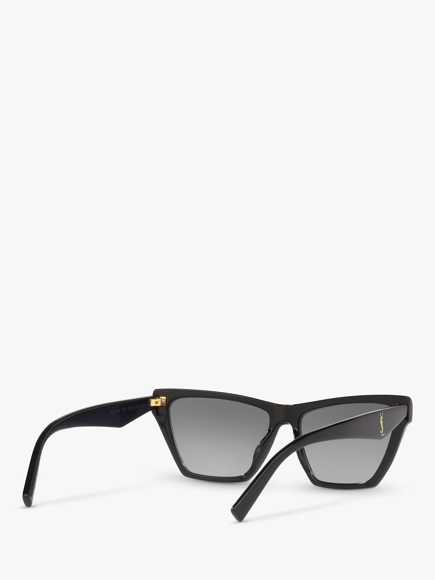 Product image 8 of 11, which shows Yves Saint Laurent SL M103 Women's Cat's Eye Sunglasses, Black/Grey Gradient
