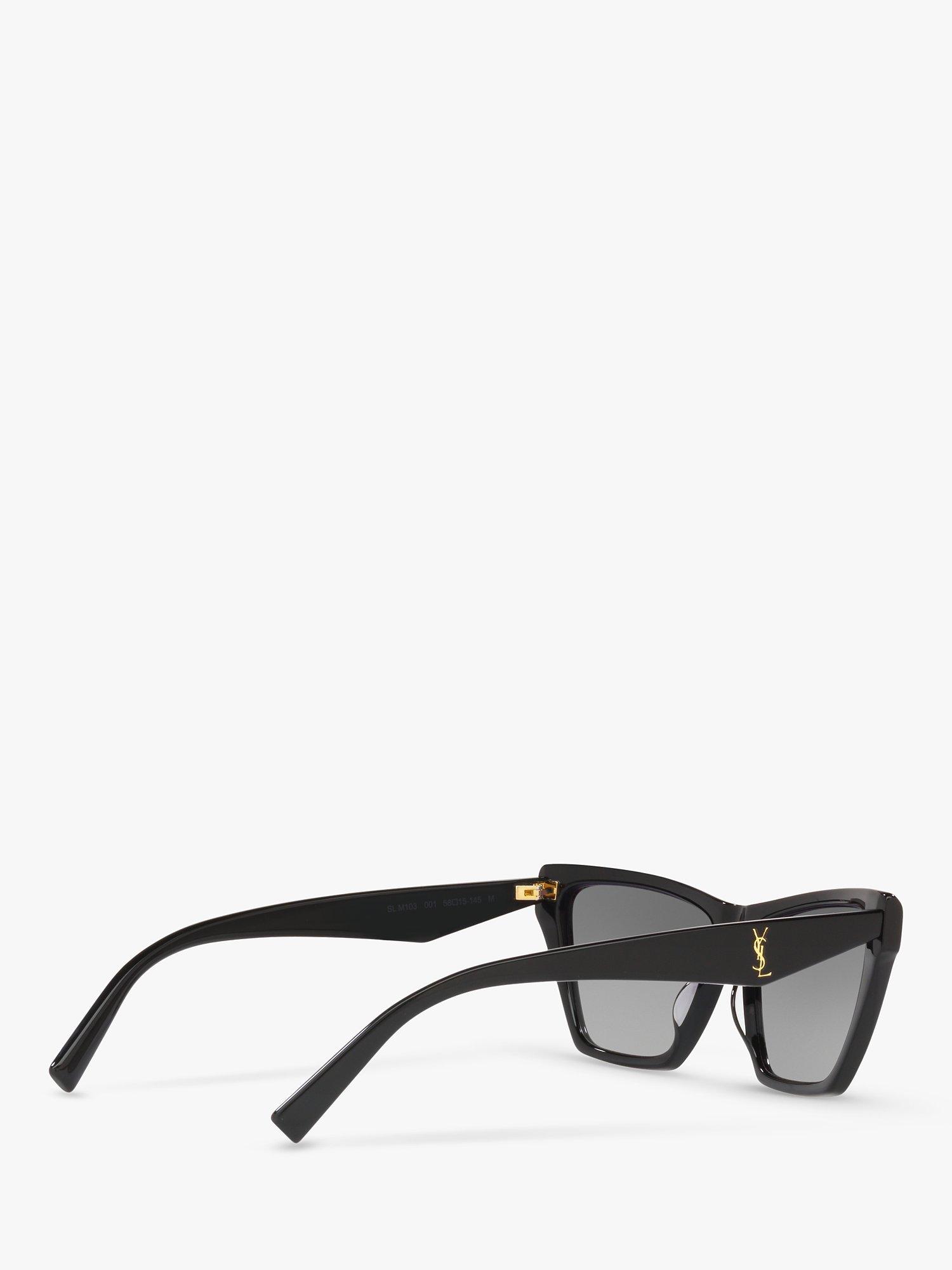Product image 9 of 11, which shows Yves Saint Laurent SL M103 Women's Cat's Eye Sunglasses, Black/Grey Gradient
