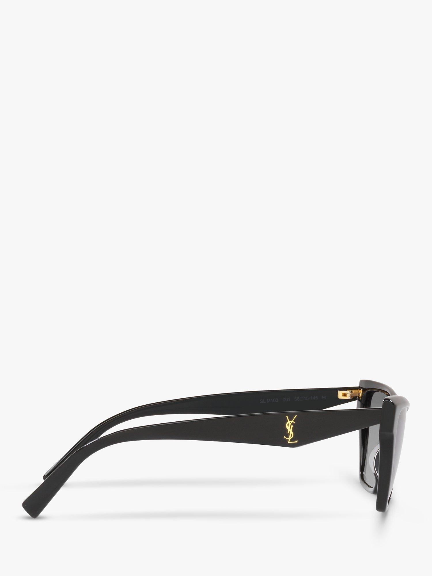 Product image 10 of 11, which shows Yves Saint Laurent SL M103 Women's Cat's Eye Sunglasses, Black/Grey Gradient