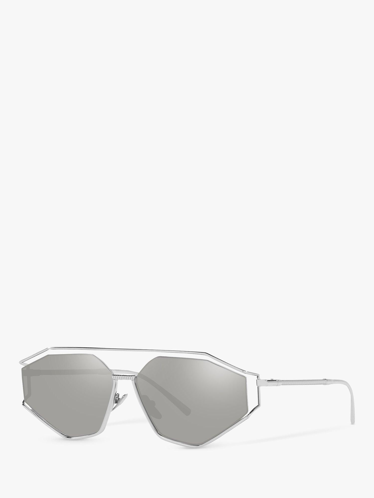 Product image 1 of 11, which shows Dolce & Gabbana DG2265 Men's Irregular Sunglasses, Silver
