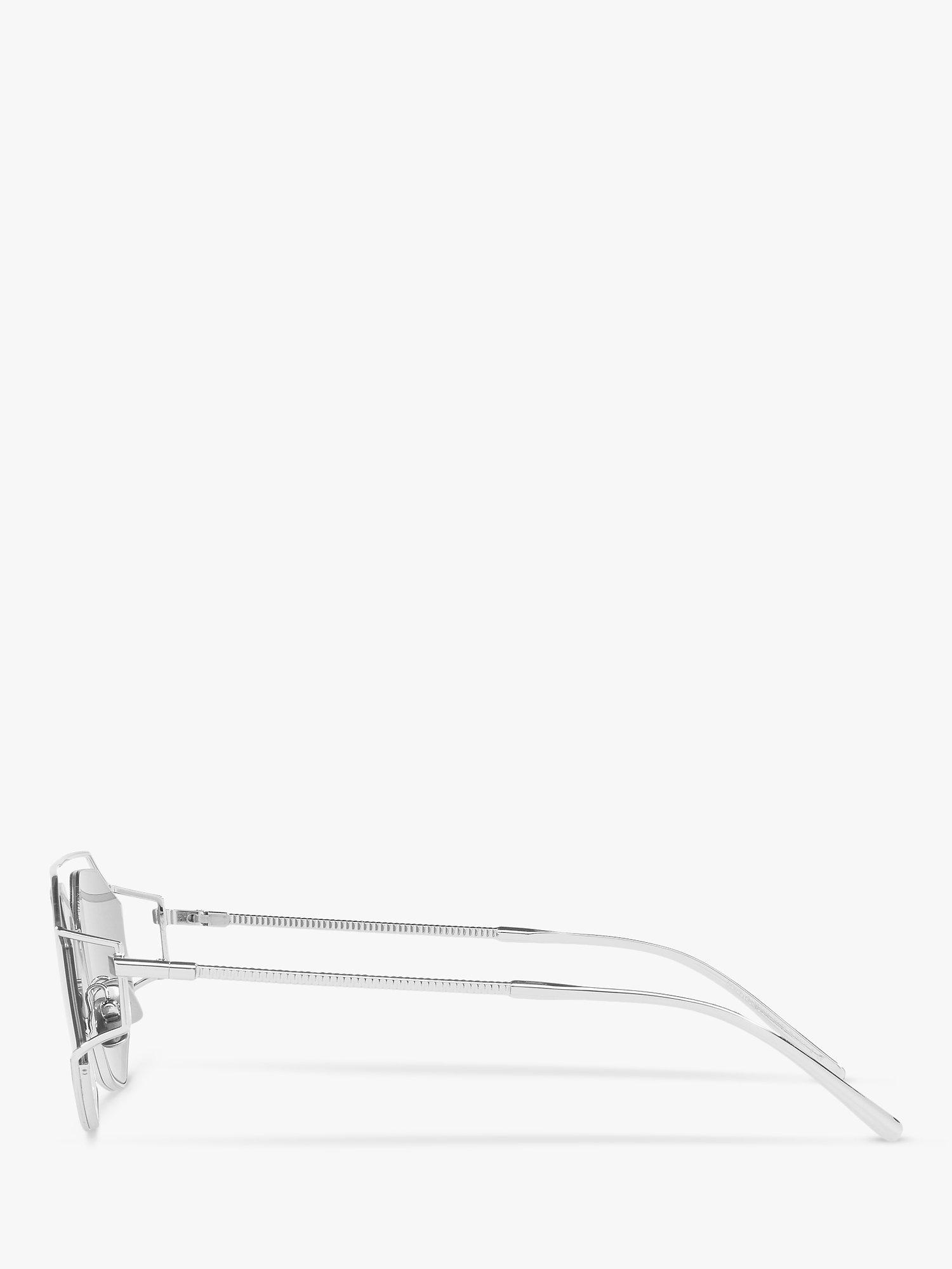 Product image 4 of 11, which shows Dolce & Gabbana DG2265 Men's Irregular Sunglasses, Silver
