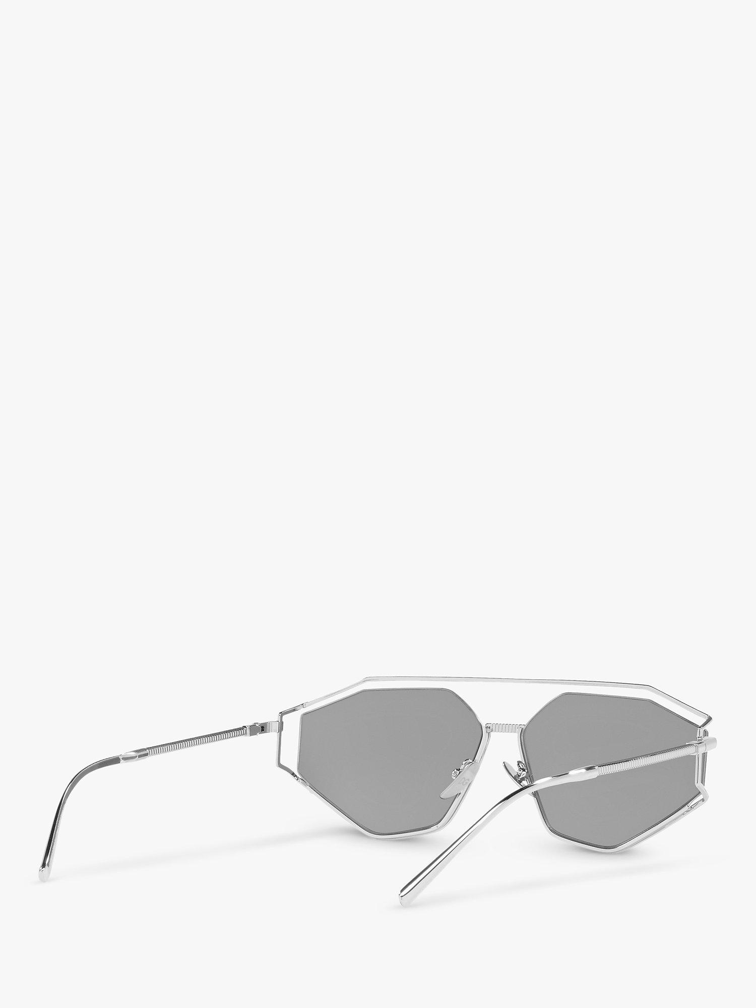 Product image 8 of 11, which shows Dolce & Gabbana DG2265 Men's Irregular Sunglasses, Silver