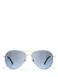 CHANEL Pilot Sunglasses CH4189TQ Silver/Blue Gradient