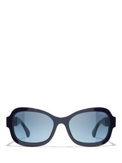 CHANEL Irregular Sunglasses CH5465Q Blue Vendome/Blue Gradient - view 2, Blue Vendome/Blue Gradient