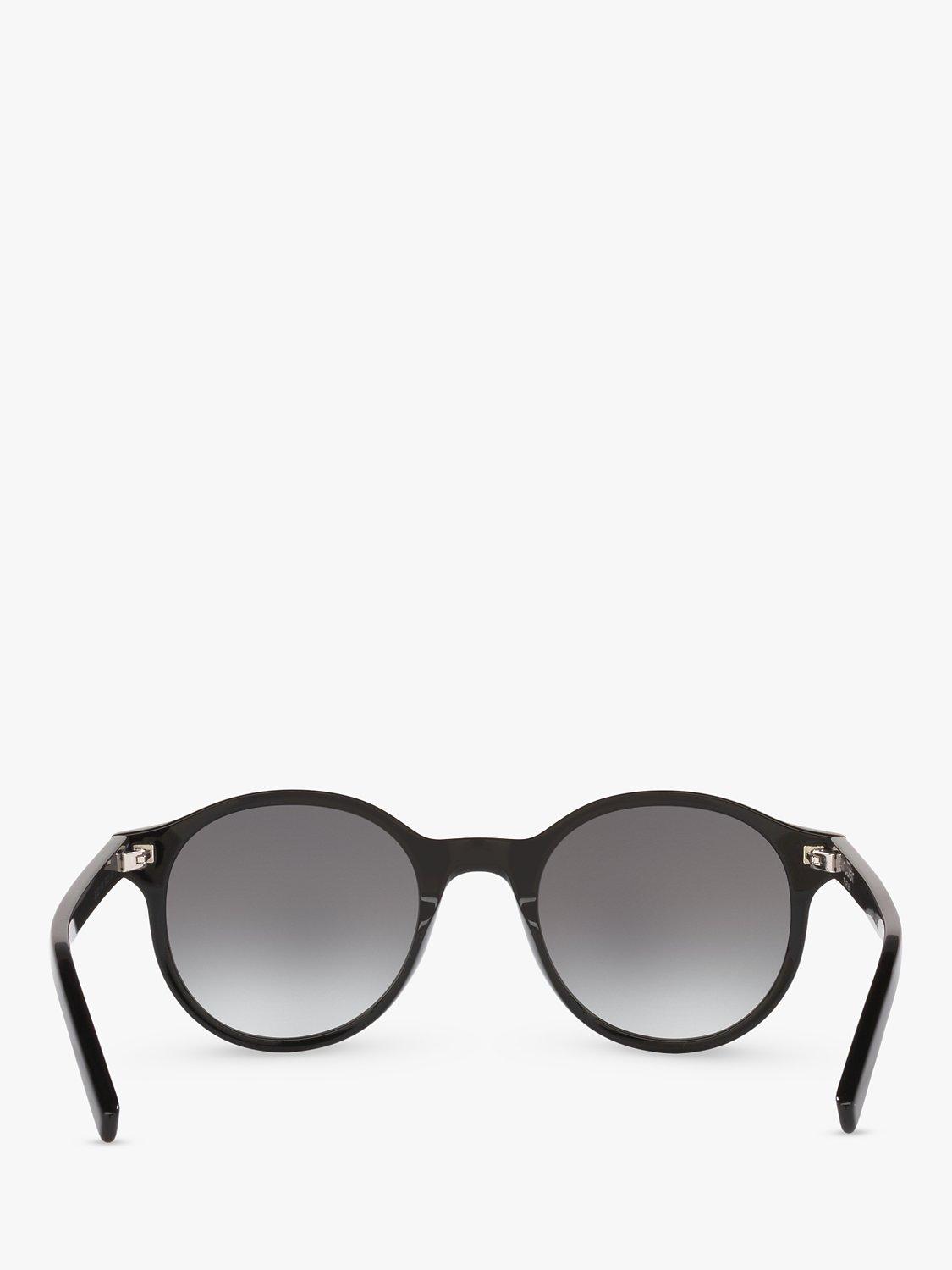 Yves Saint Laurent SL 521 Unisex Round Sunglasses, Black/Grey Gradient