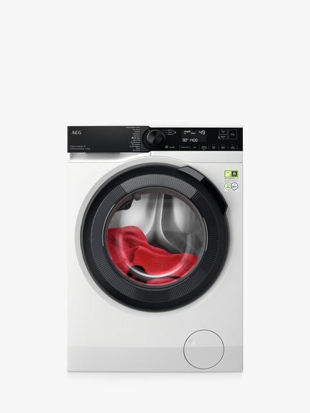 AEG 9000 LFR94946WS Freestanding Washing Machine, 9kg Load, 1400rpm Spin, White, White