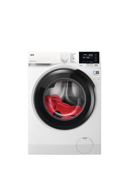 AEG 6000 LFR61144B Freestanding Washing Machine, 10kg Load, 1400rpm Spin, White, White