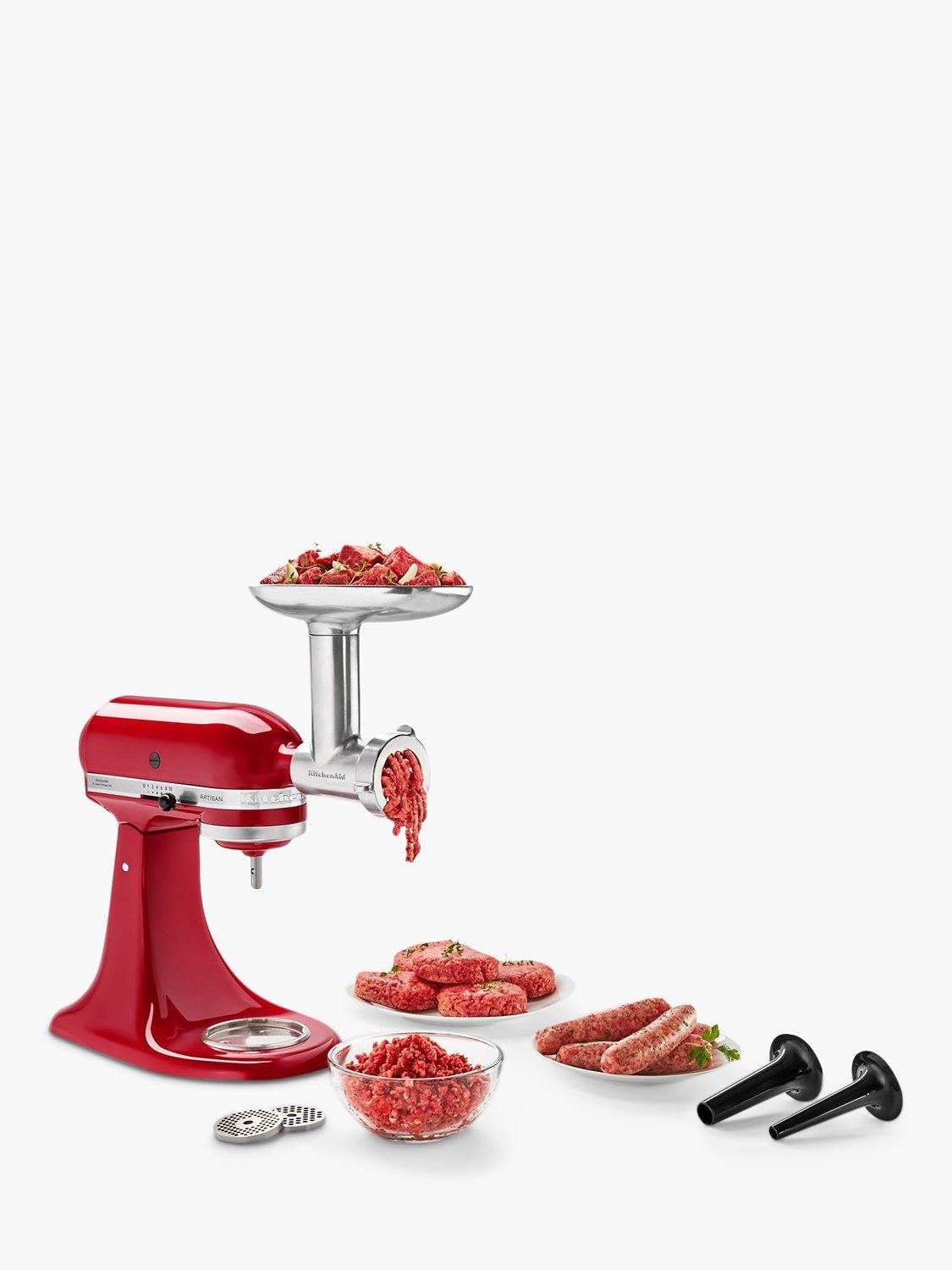 KitchenAid Stainless Steel Meat Grinder & Stuffer, Silver
