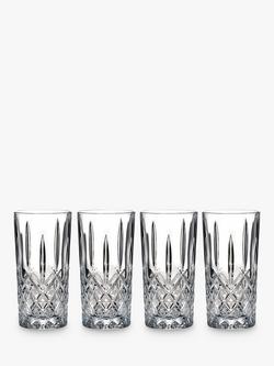 Waterford Crystal Marquis Markham Glass Highball, Set of 4, 385ml, Clear, Clear