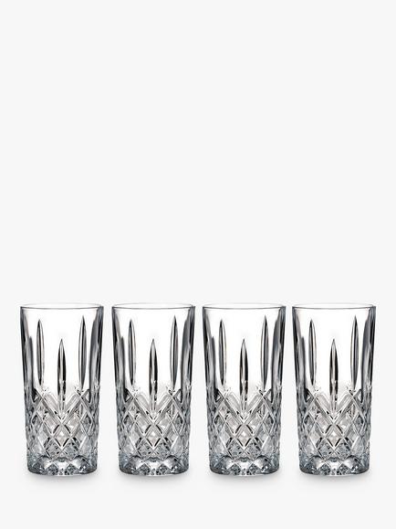 Waterford Crystal Marquis Markham Glass Highball, Set of 4, 385ml, Clear, Clear