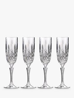 Waterford Crystal Marquis Markham Glass Flute, Set of 4, 266ml, Clear, Clear