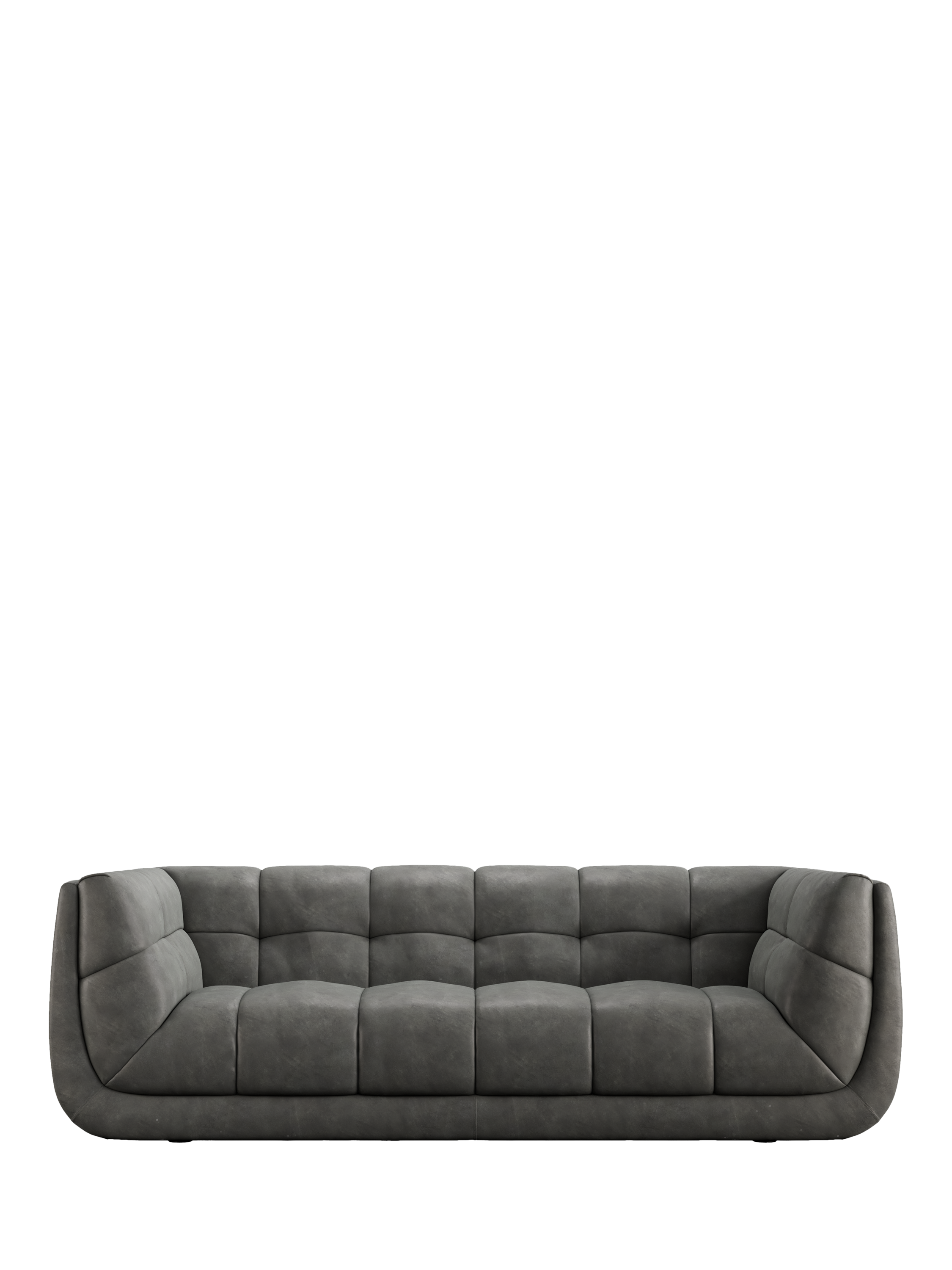 Leo Range, At The Helm Leo Grand 3 Seater Leather Sofa, Limestone Leather