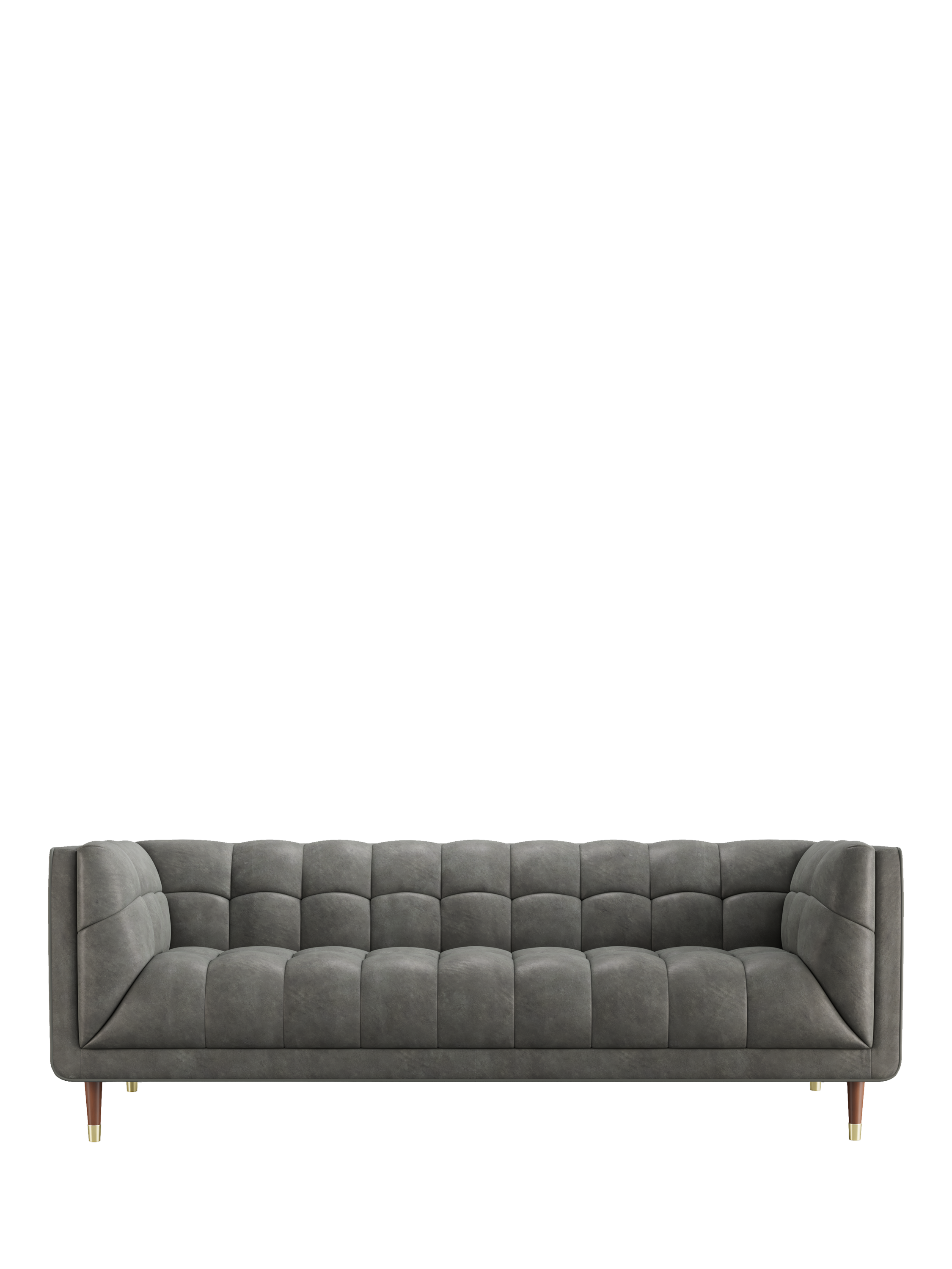 Grace Range, At The Helm Grace Grand 4 Seater Sofa, Dark Leg, Limestone Leather