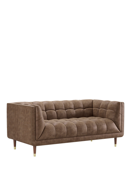 At The Helm Grace Large 3 Seater Leather Sofa, Dragonstone Leather, Dragonstone Leather