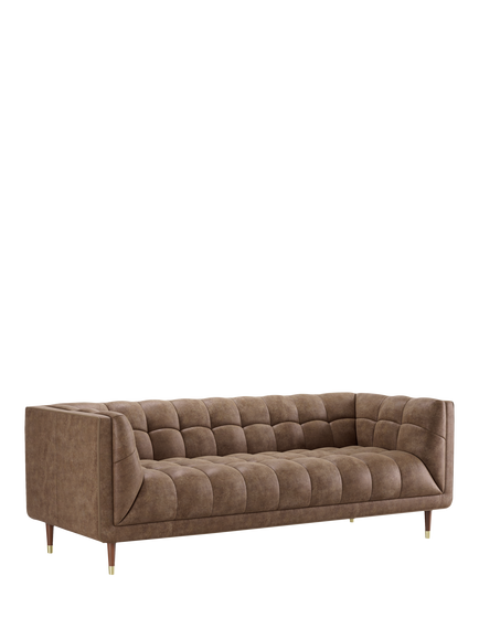 At The Helm Grace Grand 4 Seater Leather Sofa, Dragonstone Leather, Dragonstone Leather
