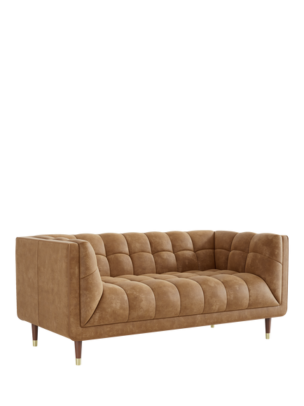 At The Helm Grace Large 3 Seater Leather Sofa, Yellowstone Leather