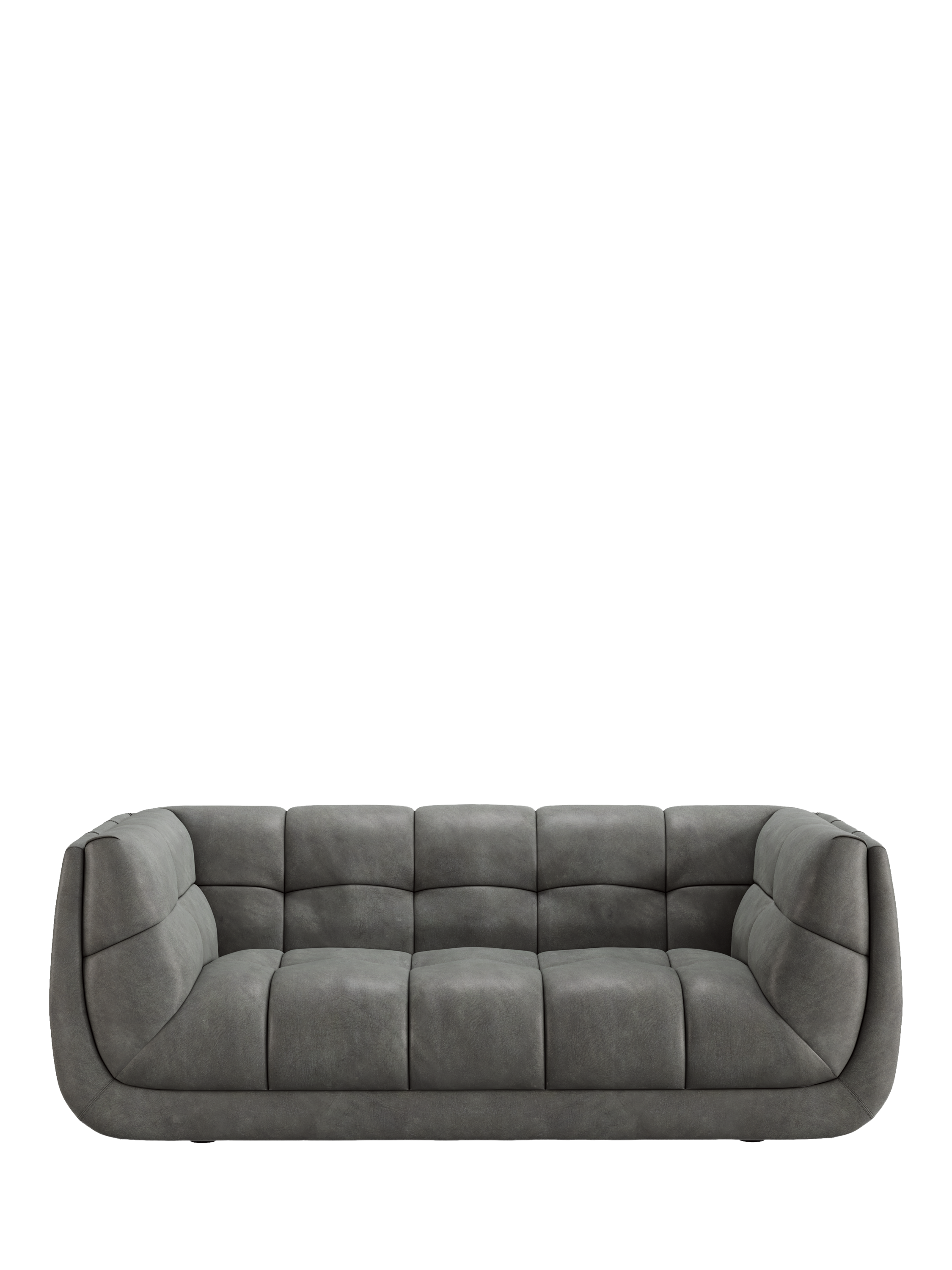 Leo Range, At The Helm Leo Large 2 Seater Leather Sofa, Limestone Leather