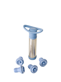 Uberstar Wine Saver Vacuum Pump Preserver with 4 Silicone Bottle Stoppers, Silver