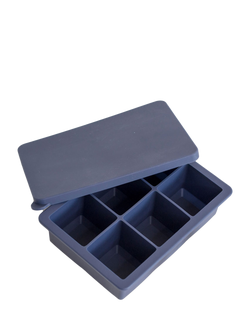 Uberstar Giant Silicone Ice Cube Tray, 6 Cube, Blue