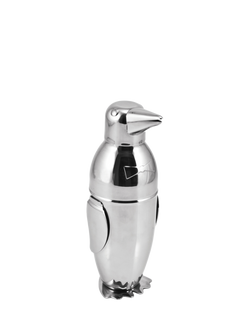 Uberstar Stainless Steel Penguin Cocktail Shaker, 550ml, Silver, Silver