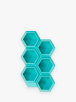 Uberstar Silicone Diamond Ice Tray, 6 Cube, Blue