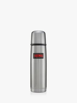 Thermos Light and Compact Stainless Steel Flask, 500ml, Gunmetal, Gunmetal
