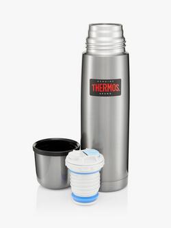 Thermos Light and Compact Stainless Steel Flask, 500ml, Gunmetal - view 2, Gunmetal