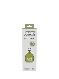 Joseph Joseph Intelligent Waste IW6 Eco Bin Liners, Pack of 20, 30L, 