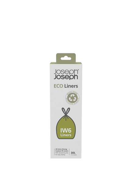 Joseph Joseph Intelligent Waste IW6 Eco Bin Liners, Pack of 20, 30L, 