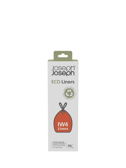 Joseph Joseph Intelligent Waste IW4 Eco Bin Liners, Pack of 20, 50L, 