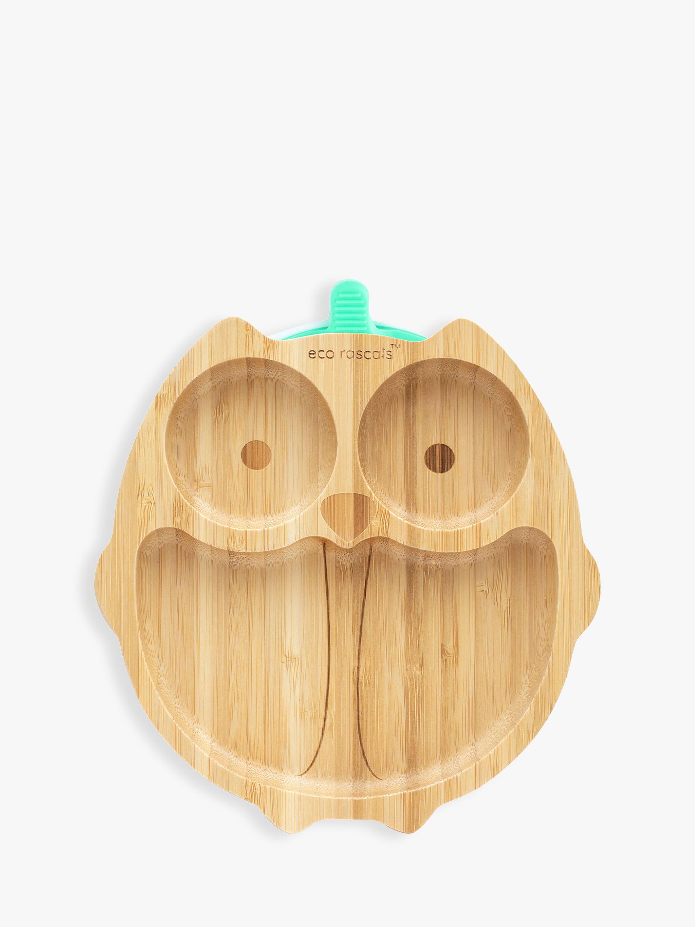 eco rascals Baby Owl Suction Plate, Green