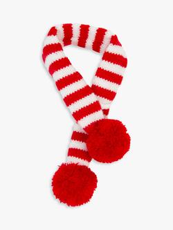 Talking Tables Stripe Christmas Dog Scarf, Red - view 2, Red