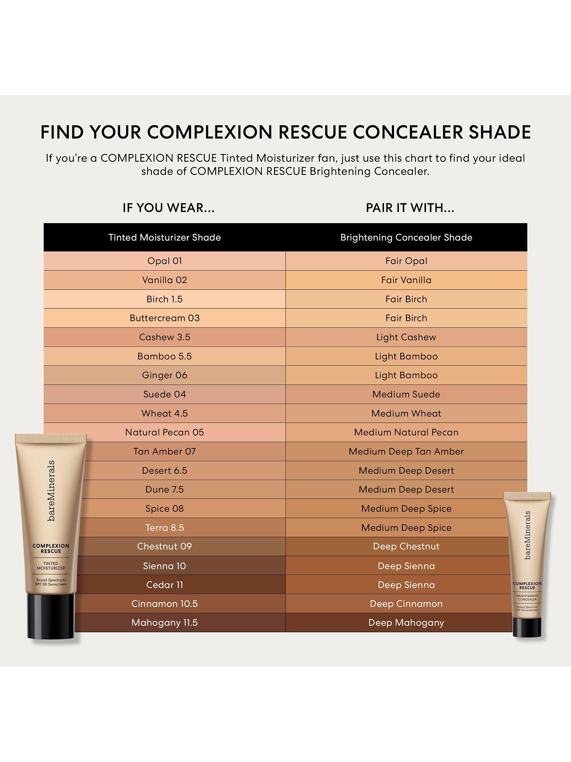 Product image 8 of 8, which shows bareMinerals COMPLEXION RESCUE Brightening Under Eye Concealer SPF 25, Deep Sienna