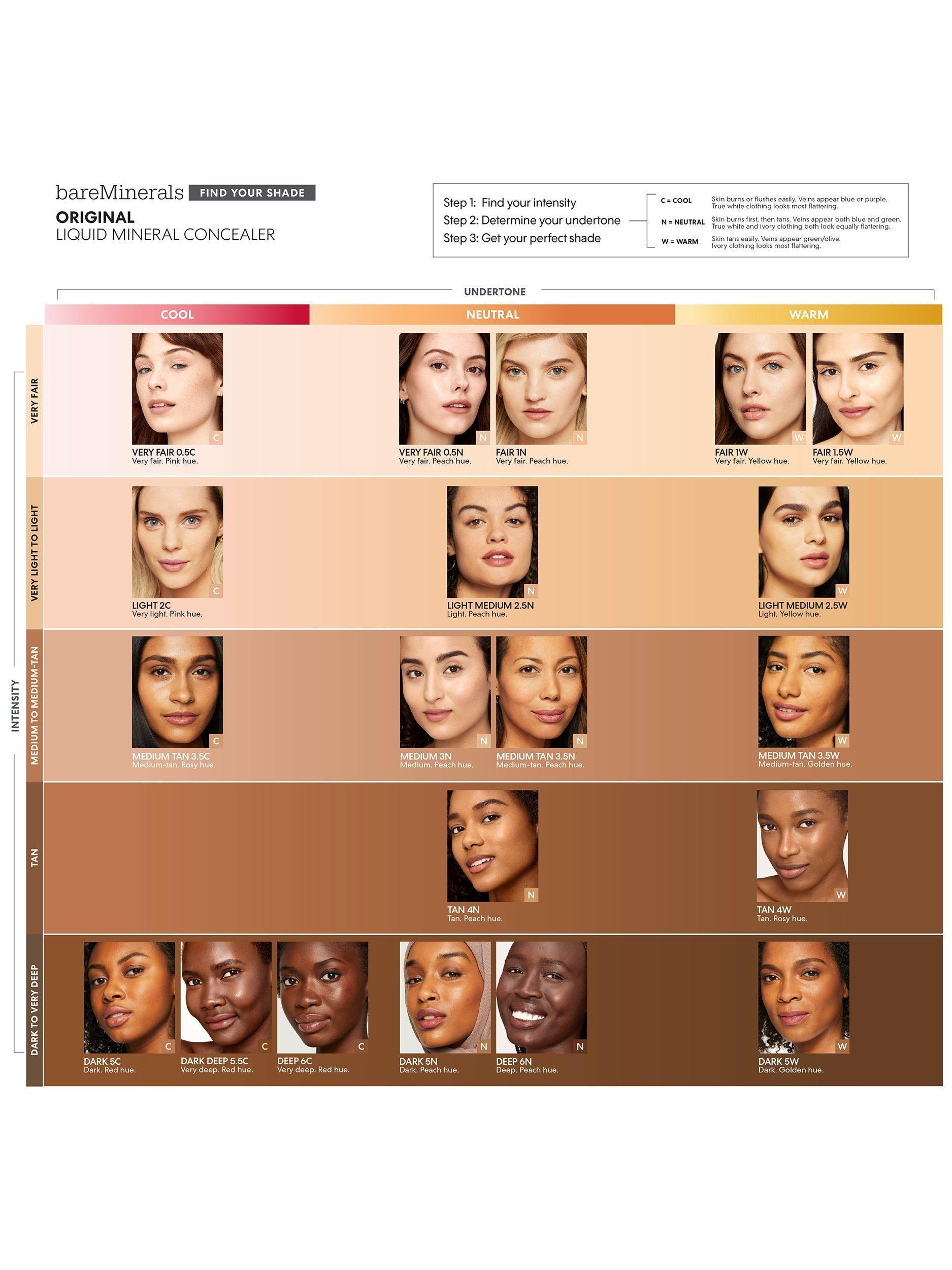 Product image 7 of 7, which shows bareMinerals ORIGINAL Mineral Liquid Concealer, Tan 4N