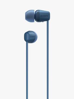 Sony WI-C100 Bluetooth Wireless In-Ear Headphones with Mic/Remote - view 2, Blue