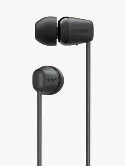 Sony WI-C100 Bluetooth Wireless In-Ear Headphones with Mic/Remote - view 2, Black
