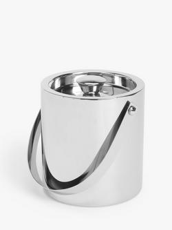 John Lewis Stainless Steel Lidded Ice Bucket, Stainless Steel