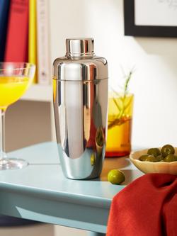 John Lewis Stainless Steel Cocktail Shaker, 500ml, Silver - view 2, Silver