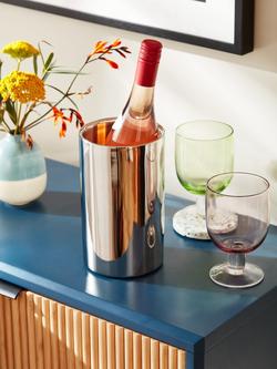 John Lewis Stainless Steel Wine Cooler - view 2, Stainless Steel