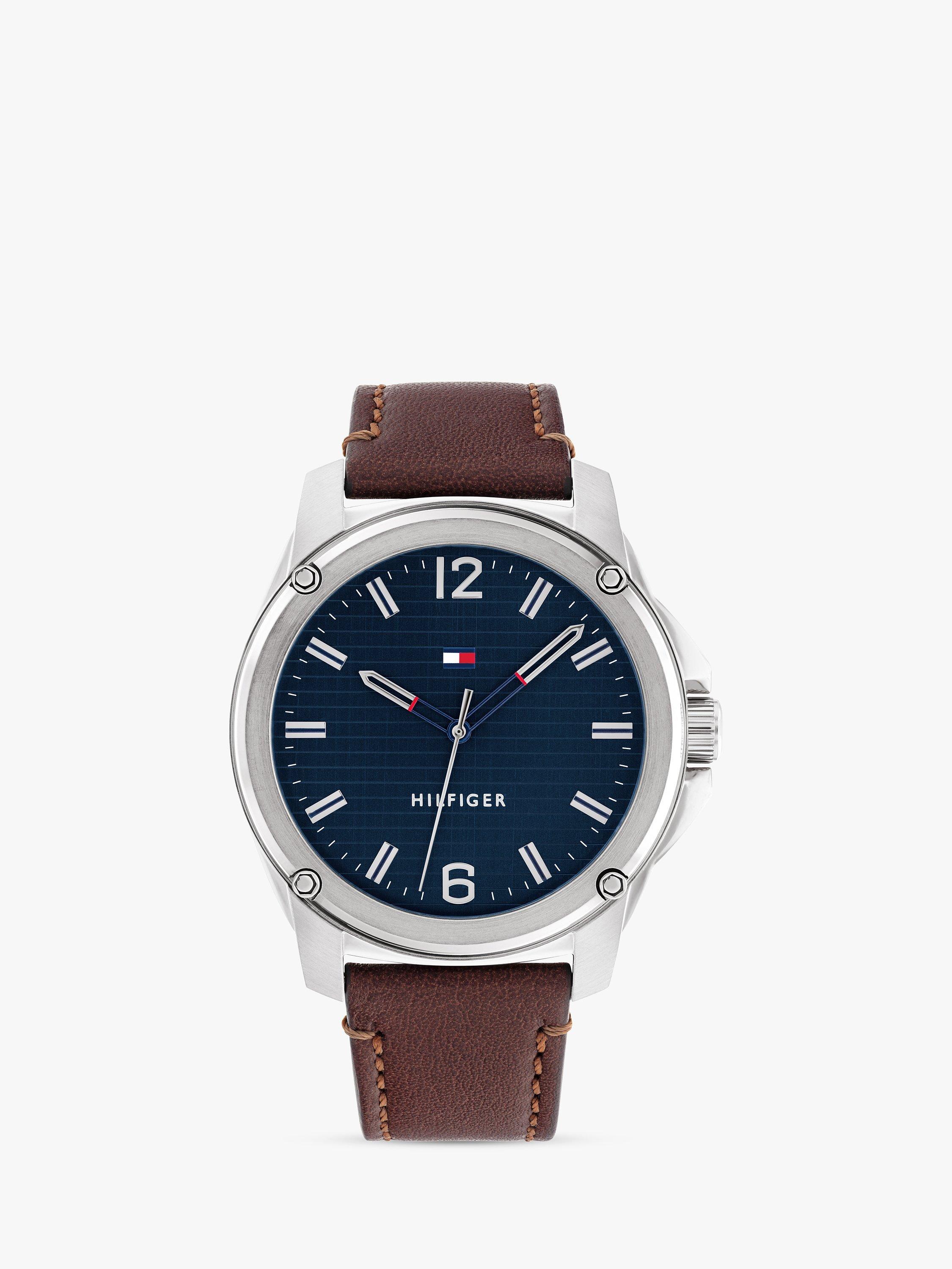 Tommy Hilfiger Men's Jason Leather Strap Watch
