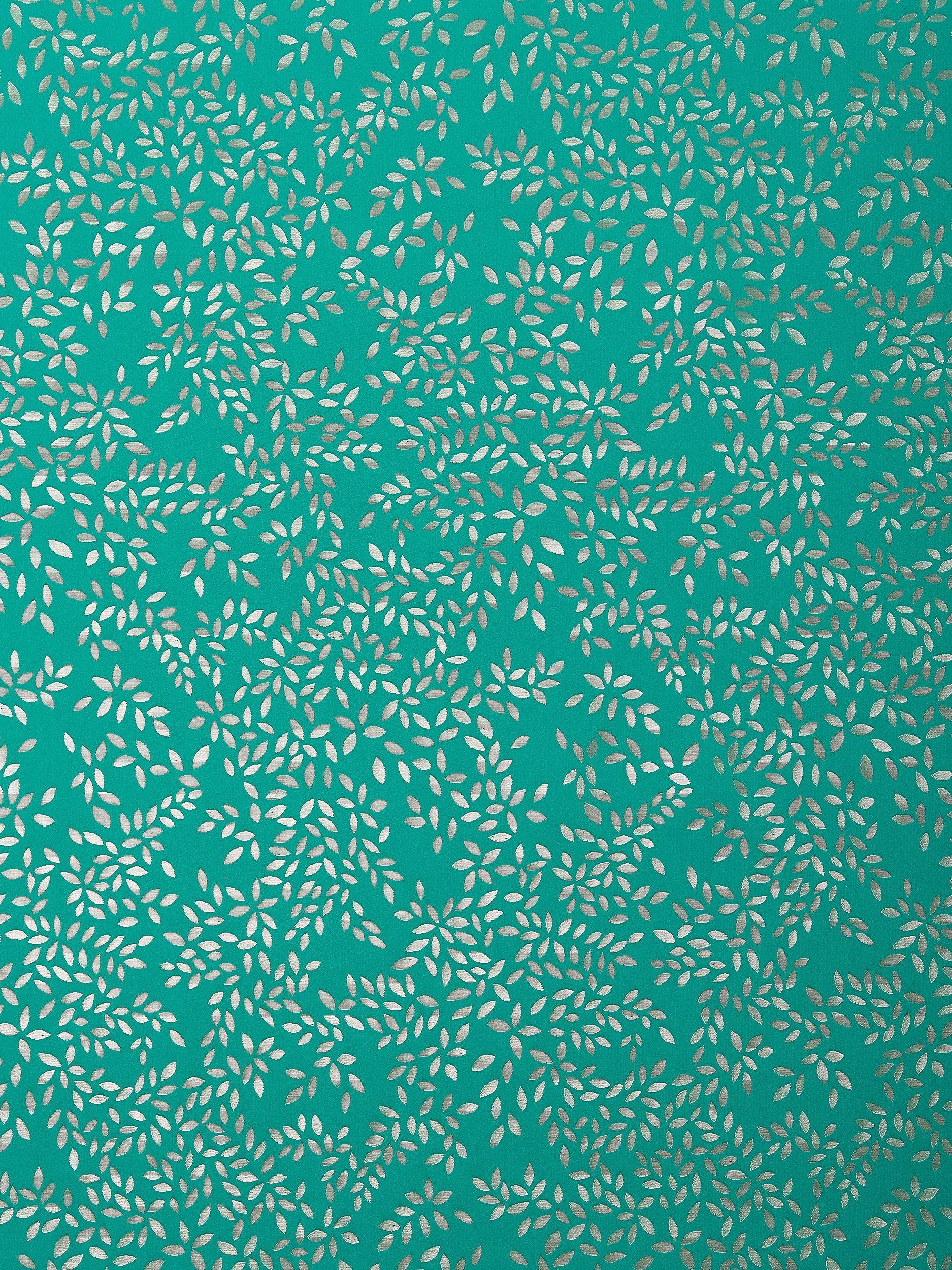 Sara Miller Metallic Leaves Furnishing Fabric