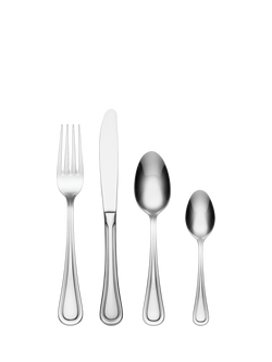 Oneida Barcelona Stainless Steel Cutlery Set, 16 Piece/4 Place Settings, Silver