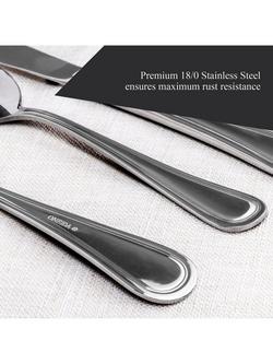 Oneida Barcelona Stainless Steel Cutlery Set, 16 Piece/4 Place Settings - view 2, Silver