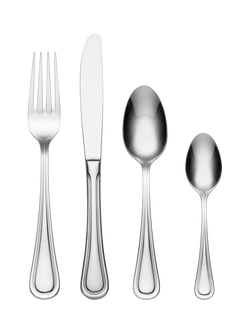 Oneida Barcelona Stainless Steel Cutlery Set, 24 Piece/6 Place Settings, Silver