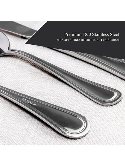 Oneida Barcelona Stainless Steel Cutlery Set, 24 Piece/6 Place Settings - view 2, Silver