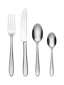 Oneida Mascagni II Stainless Steel Cutlery Set, 16 Piece/4 Place Settings, Silver