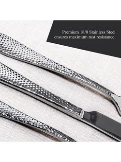 Oneida Tibet Stainless Steel Cutlery Set, 16 Piece/4 Place Settings - view 2, Silver