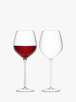 LSA International Wine Large Red Wine Glass, Set of 2, 700ml, Clear, Clear