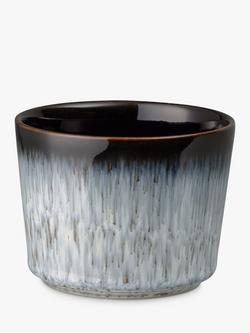 Denby Halo Brew Stoneware Open Sugar Bowl, 260ml, Black/Multi, Black/Multi